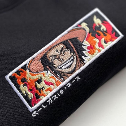 Fire Fist Ace Embroidered Sweater