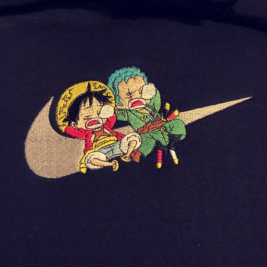 Luffy & Zoro X Swoosh Embroidered Sweater