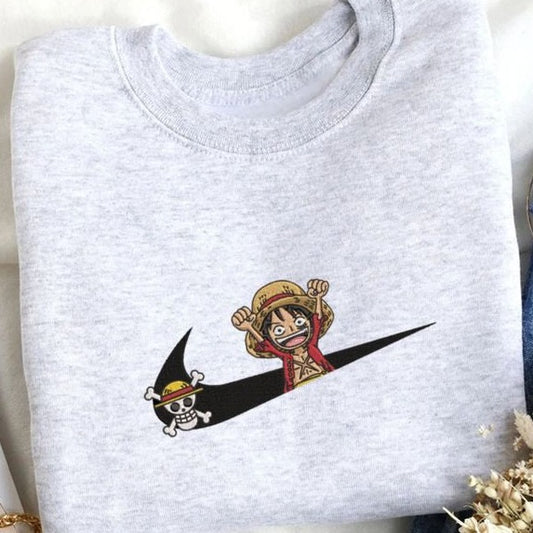 Kid Luffy X Swoosh Embroidered Sweater
