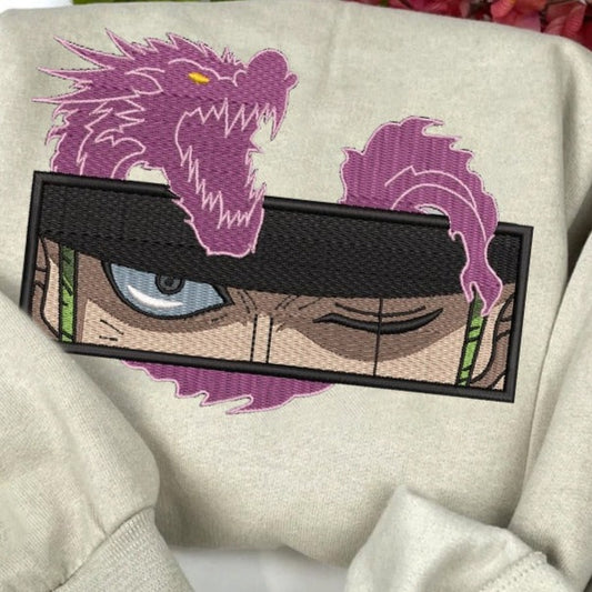 Zoro Dragon Box Logo Embroidered Sweater