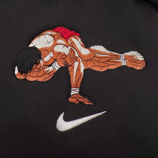 Baki One Arm Pushup X Swoosh Embroidered Sweater