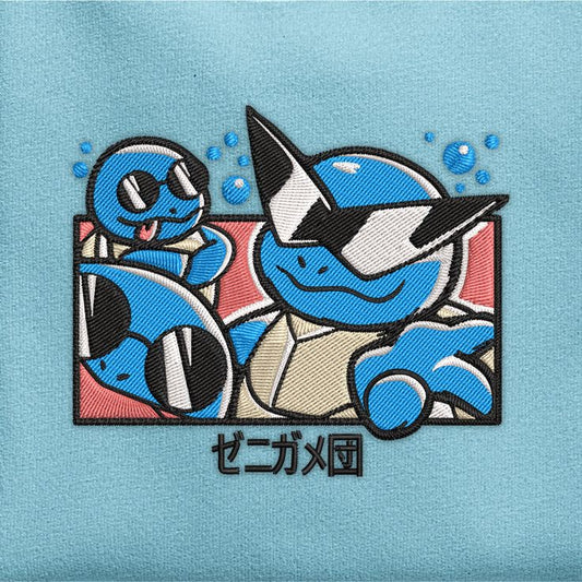 Squirtle Squad Box Logo Embroidered Sweater